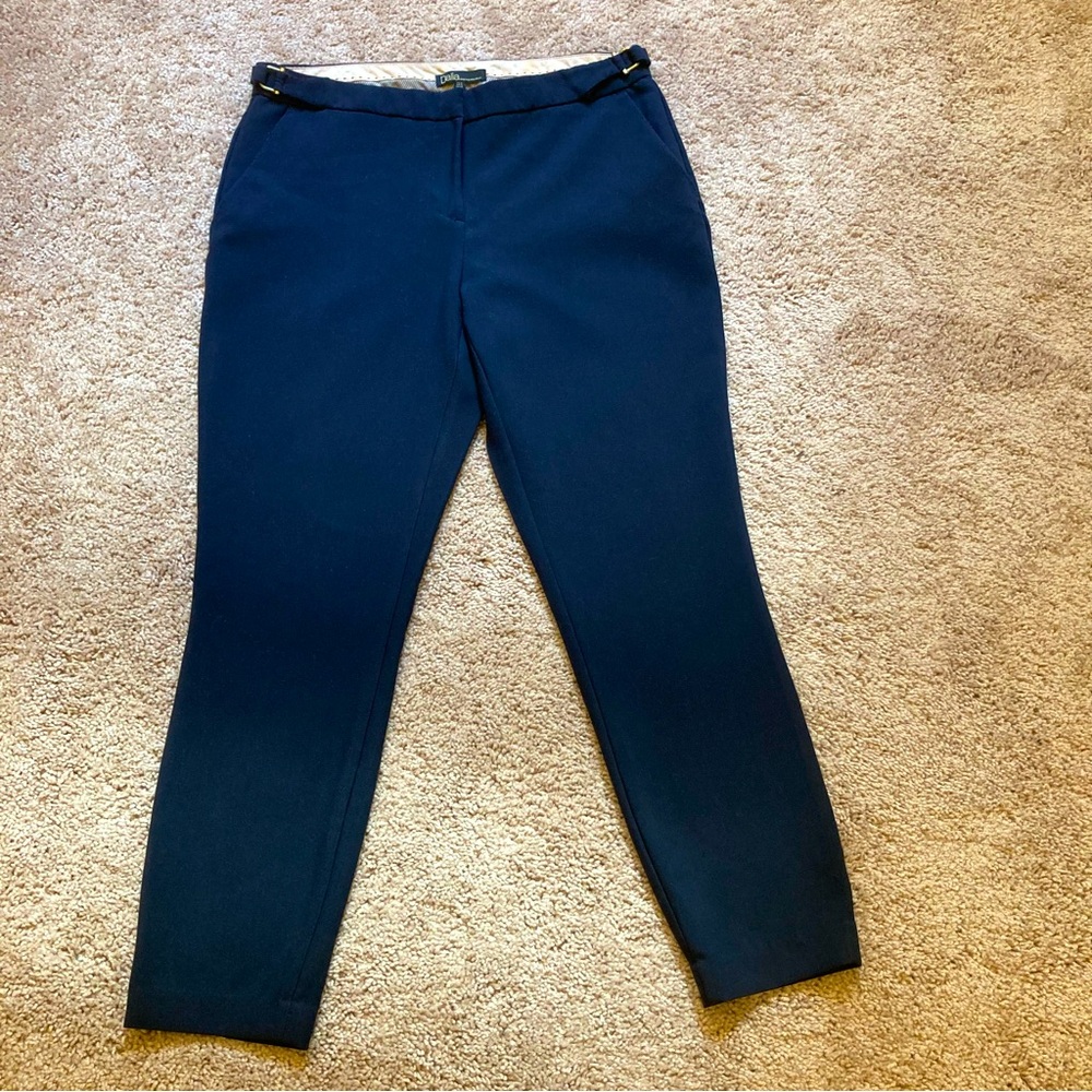 Dalia Women’s Formal dress pants size 8 Black Zip Pockets